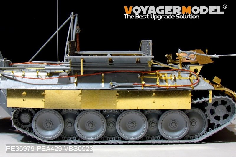 Maquette Voyager PE35979 Bergepanther Ausf.A allemand de la Seconde Guerre mondiale (type ancien, porte-outils Panther A) - Base pour TAKOM 2101 au 1/35 – Bild 14