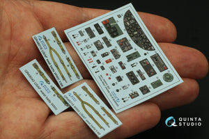 Quinta Studio QD48436 B-25J Mitchell Nez en verre Intérieur coloré imprimé en 3D sur papier décalcomanie (HK models) 1/48 – image 5