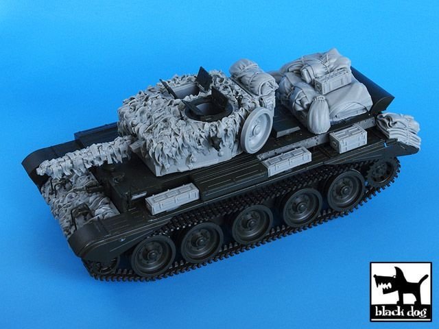 Filet de camouflage en toile de jute Black Dog T35023 Cromwell pour Tamiya 1/35