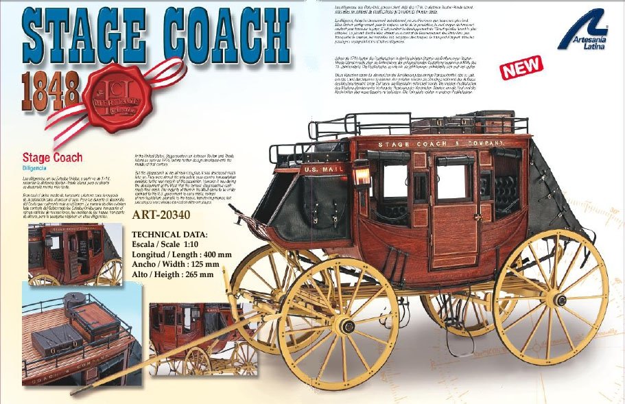 Artesania Latina 20340 Voiture de scène 1848 (1/10)