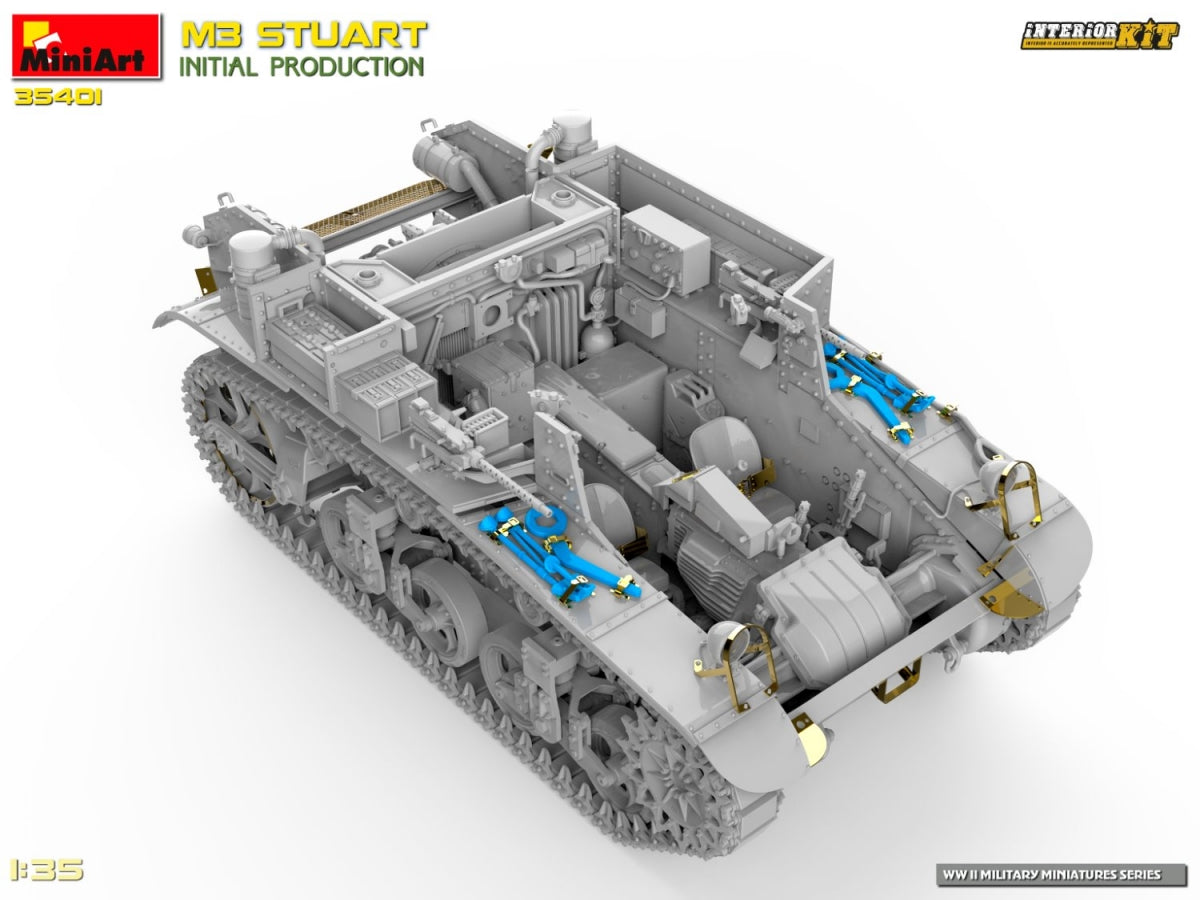 MiniArt 35401 M3 STUART PRODUCTION INITIALE 1/35 – image 7
