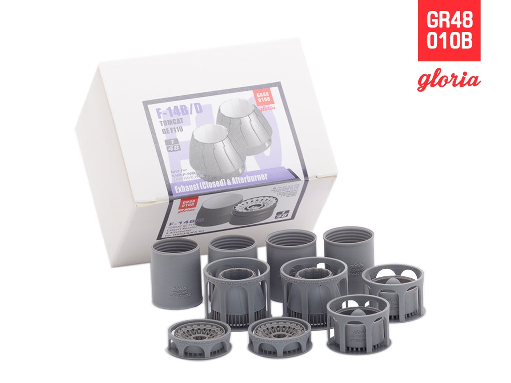 Gloria GR48012B F-16CJ F110-GE Tuyère d&amp;#39;échappement et postcombustion FERMÉES TAMIYA 1/48 – Bild 4