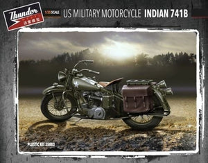 Moto militaire américaine Thunder Model 35003 Indian 741B 1/35