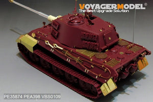 Maquette Voyager PE35874 Char King Tiger allemand de la Seconde Guerre mondiale (tourelle Hensehel) pour MENG 1/35 – Bild 7