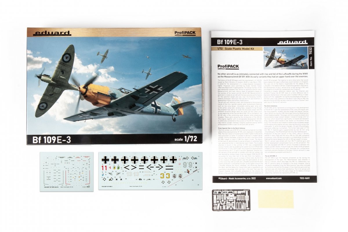 Eduard 7032 Bf 109E-3 ProfiPACK édition 1/72  – image 3