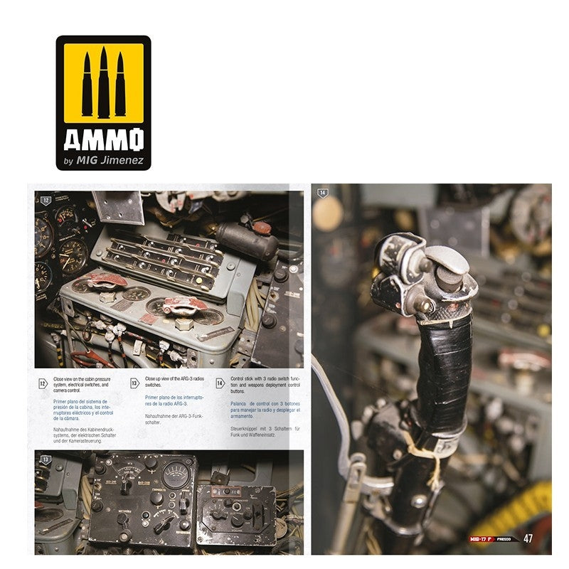 Munitions de Mig Jimenez 6084 MIG-17F / LIM-5 / SHENYANG J-5 - Guide visuel pour modélistes (Multilingue - Anglais, Espagnol, Allemand) – imagen 4