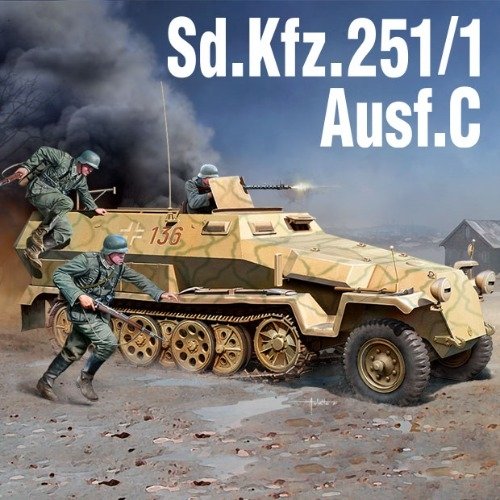 Académie 13540 allemand Sd.kfz. 251/1 Ausf. C - édition standard 1/35