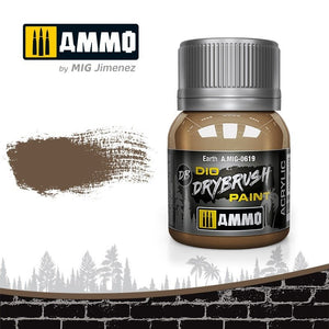 Munitions Mig 0619 DRYBRUSH Terre 40 ml