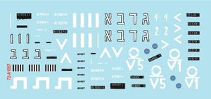 Star Decals 72-A1057 Véhicules blindés israéliens n° 2. Centurion Mk V 105 mm et M7 Priest 105 mm 1/72 – immagine 3
