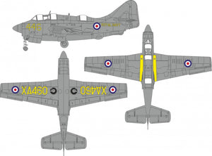 Eduard EX1018 Fou de Bassan AS.1/ AS.4 marquage national &amp;amp; a/c 1/48