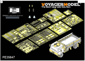 Maquette Voyager PE35647 M1078 FMTV américain moderne [Caisson blindé] de base (pour TRUMPETER) 1/35