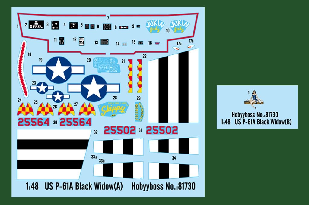 Hobby Boss 81730 P-61A Black Widow 1/48 – immagine 3