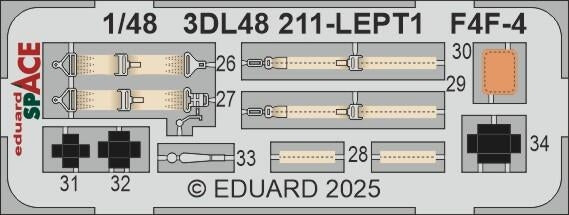 Eduard 3DL48211 F4F-4 SPACE Academy 1/48 – Bild 4