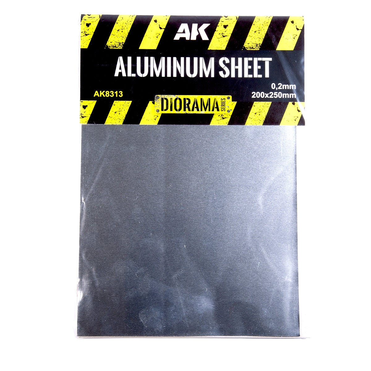 AK Interactive AK8313 ALUMINUM SHEET 200UM (MICROMETER) 200X250MM