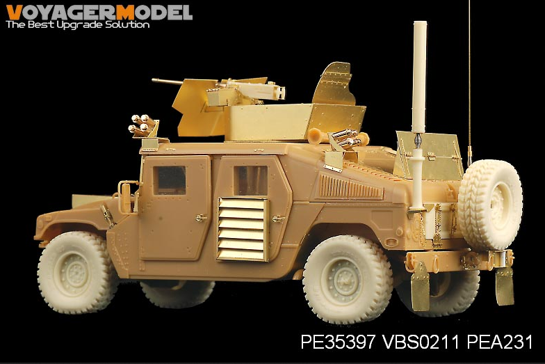 Voyager Modèle PEA231 Roues de route modernes pour la famille HUMVEE avec roue de secours (GP) 1/35  – imagen 3