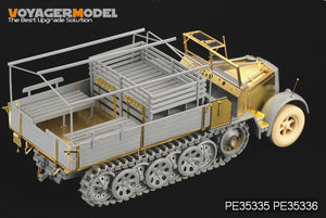 Maquette Voyager PE35335 Sd.Kfz.7 8t allemand de la Seconde Guerre mondiale, production tardive, pour DRAGON 6562, échelle 1/35 – imagen 4