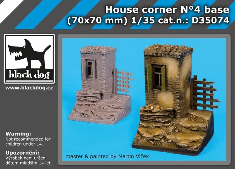 Black Dog D35074 Maison d'angle n°4 socle 1/35