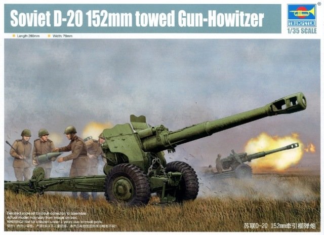Trumpeter 02333 Canon-obusier tracté soviétique D-20 de 152 mm (1/35)