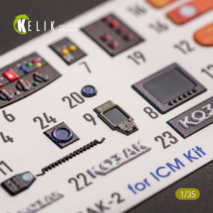 KELIK K35020 KOZAK-2 UKRAINIAN MRAP 3D DÉCALCOMANIES POUR MAQUETTE ICM 1/35 – imagen 5