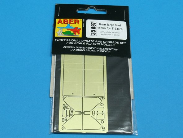 Réservoirs de carburant arrière Aber 35A097 pour T-34/76 (1/35) – imagen 3