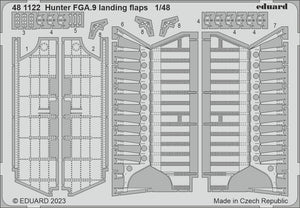 Volets d&amp;#39;atterrissage Eduard 481122 Hunter FGA.9 Airfix 1/48