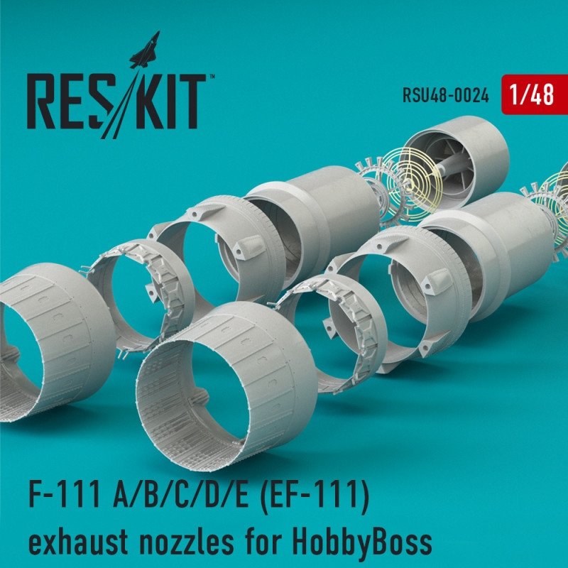 Buses d&amp;#39;échappement RESKIT RSU48-0024 F-111 A/B/C/D/E (EF-111) pour maquette HobbyBoss au 1/48
