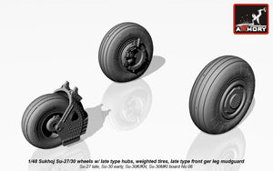 Roues de Flanker Sukhoj Su-27 / Su-30 (Armory Models AW48021) au 1/48 – Bild 5