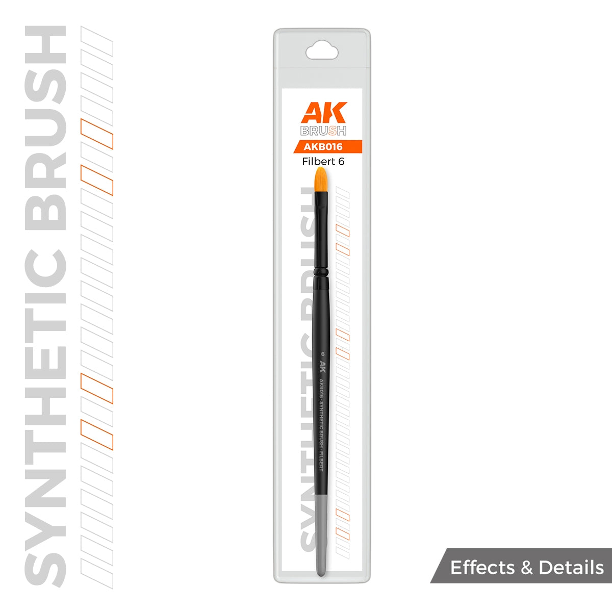 AK Interactive AKB016 AK BROSSE SYNTHÉTIQUE – FILBERT 6 – image 2