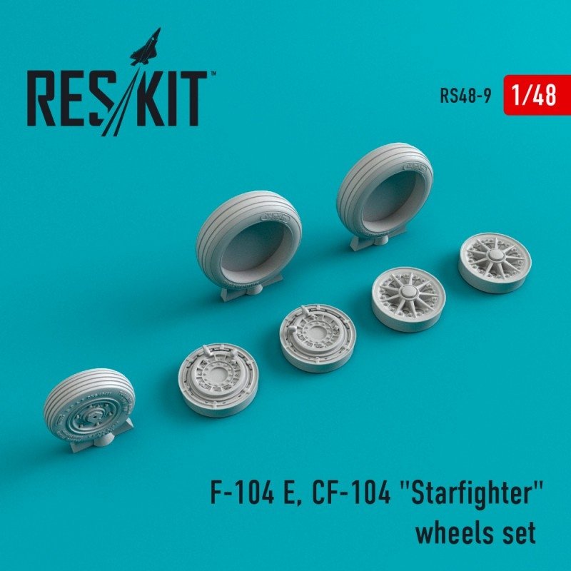Roues en résine RESKIT RS48-0009 F-104 (E) CF-104 « Starfighter » 1/48