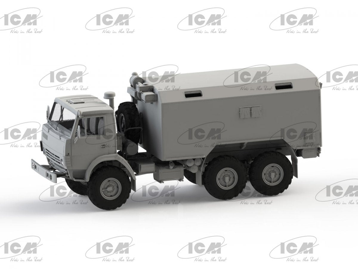Camion militaire soviétique à six roues avec abri ICM 35002, échelle 1/35 – Bild 2