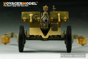 Maquette Voyager PE35449 Seconde Guerre mondiale, canon antichar américain M5 de 3 pouces avec obusier M1 ou de 105 mm, affût M2A1, kit 2 en 1 pour AFV CLUB 35S64 et 35160, échelle 1/35 – Bild 3