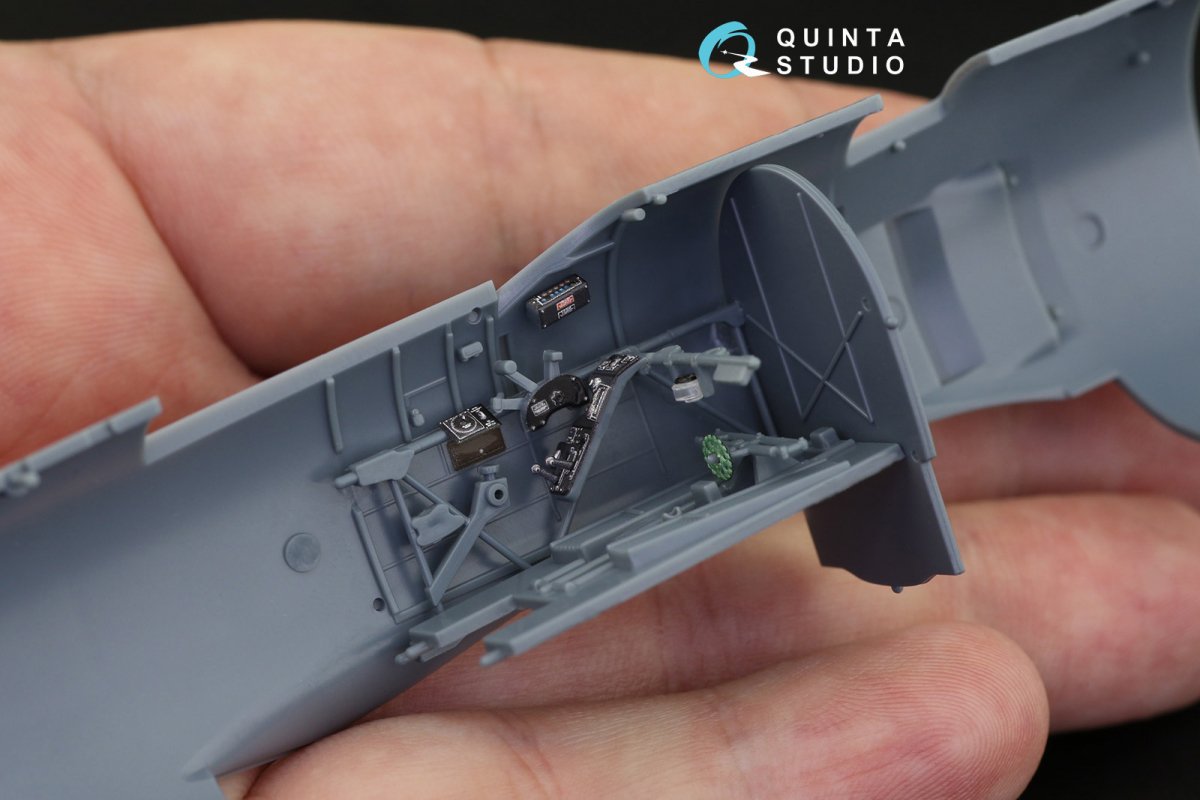 Intérieur imprimé en 3D et coloré sur papier décalcomanie Quinta Studio QD48190 Tempest Mk.II (Eduard) 1/48 – image 4