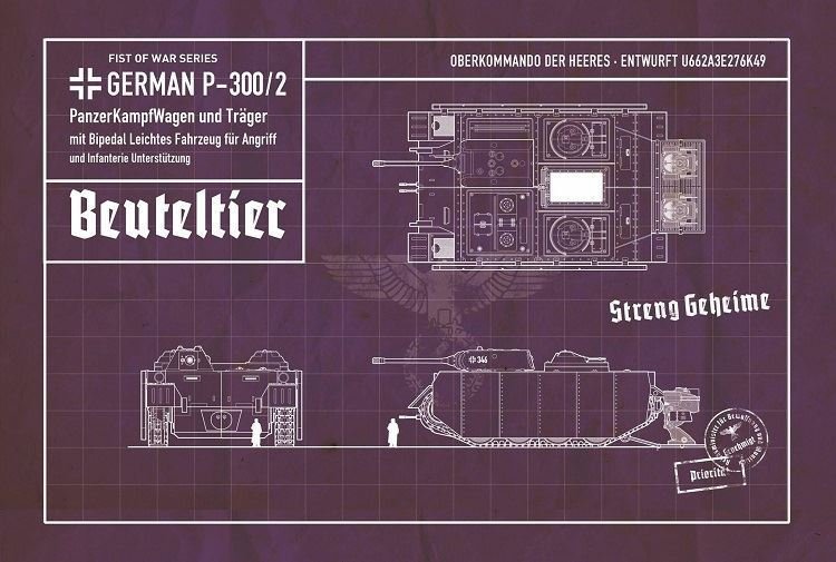 Modelcollect UA72161 Fist of War Series German P300/2 PanzerKampfWagen und Trager 1/72 – zdjęcie 3