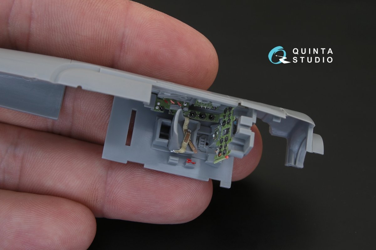 Intérieur imprimé en 3D et coloré sur papier décalcomanie Quinta Studio QD48102 A6M2 (pour kit Hasegawa) 1/48 – image 7
