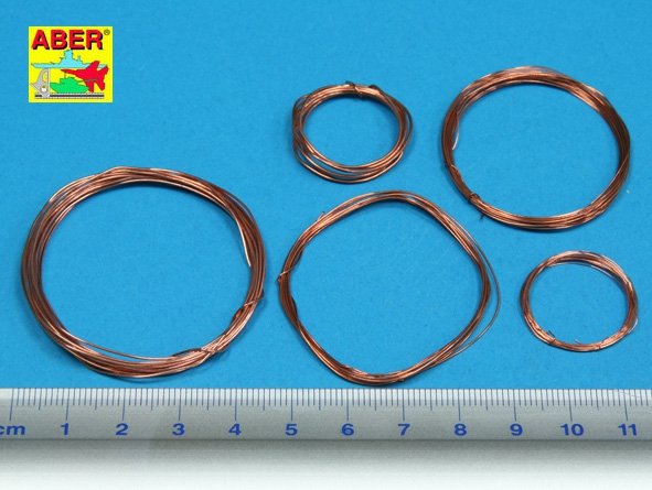 Jeu de fils Aber ADZ-01 (diamètre 0,2 ; 0,3 ; 0,4 ; 0,5 ; 0,6 mm, longueur 1 m chacun)  – image 2
