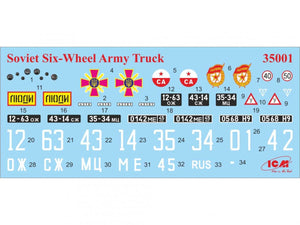 Camion militaire soviétique à six roues avec abri ICM 35002, échelle 1/35 – Bild 13