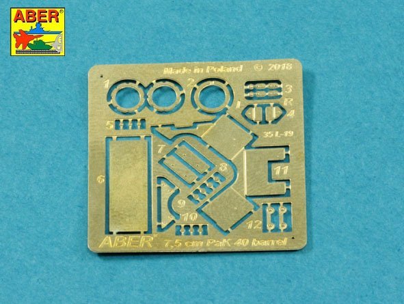 Canon allemand Aber 35L-045N de 75 mm pour Pak40 - modèle intermédiaire 1/35 – image 5