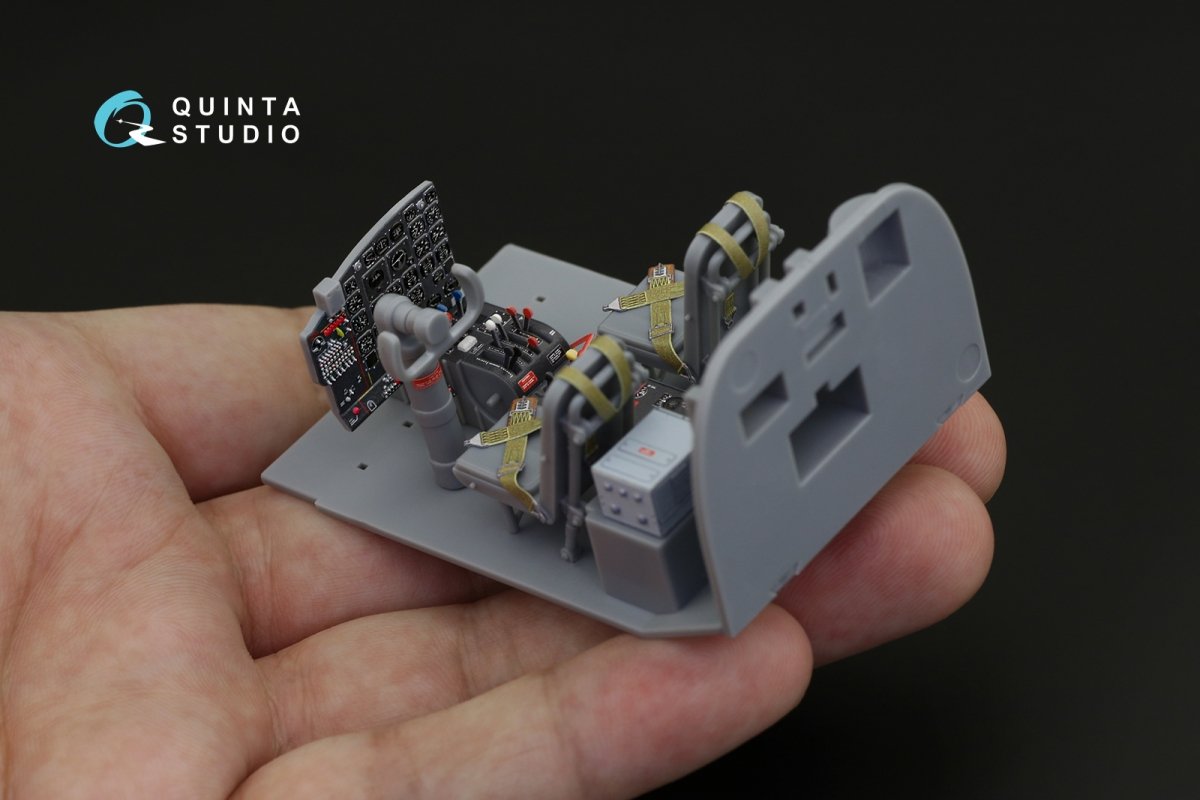 Intérieur imprimé en 3D et coloré sur papier décalcomanie Quinta Studio QD32127 A-26B (Hobby Boss) 1/32 – image 9