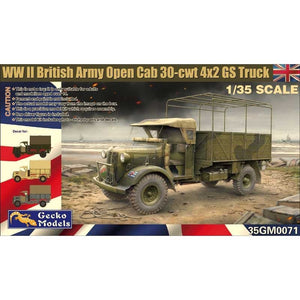 Gecko Models 35GM0071 Camion GS 4×2 à cabine ouverte de l&amp;#39;armée britannique de la Seconde Guerre mondiale, échelle 1/35
