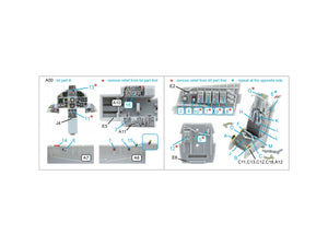 Quinta Studio QD72187 F-15C Late/J Late 3D-Printed &amp;amp; colored Interior on decal paper (Fine Molds) 1/72 – image 3