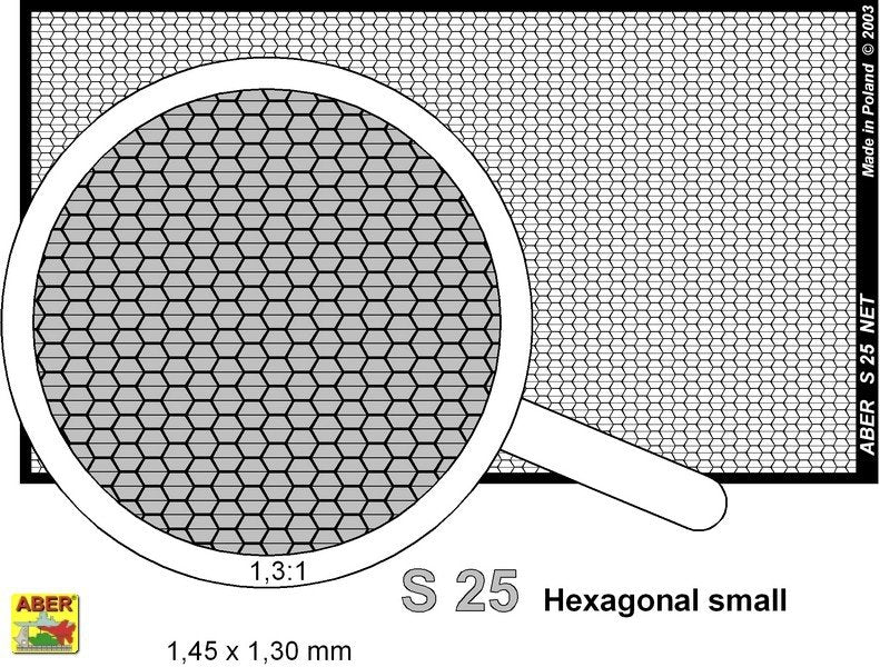 Aber S-25 Net with hexagonal mesh 1,5 x 1,4 mm – zdjęcie 2