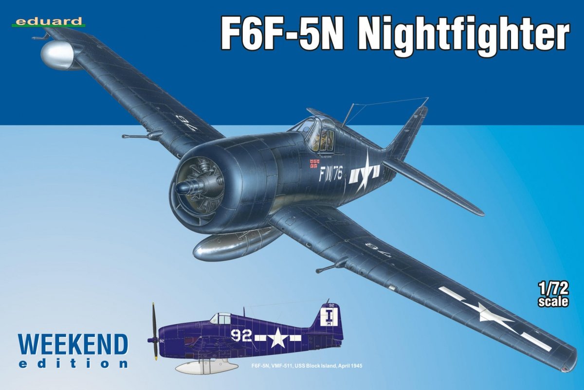 Eduard 7434 F6F-5N Chasseur de nuit 1/72 