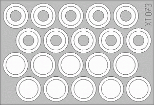Masque de roue Eduard XT073 M-113 1/35 ACADEMY