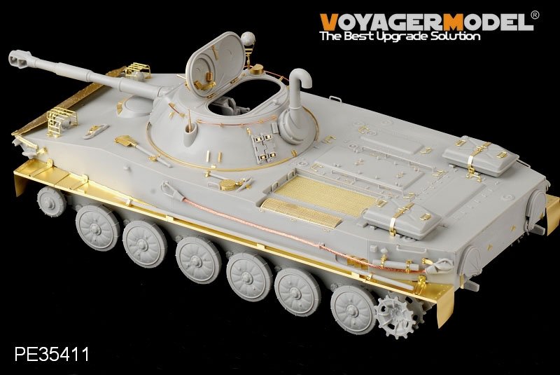 Maquette Voyager PE35411 Char amphibie russe PT-76B de la Seconde Guerre mondiale pour Trumpeter 00381 1/35 – imagen 10