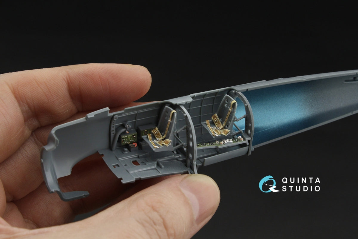 Intérieur imprimé en 3D et coloré sur papier décalcomanie Quinta Studio QD48611 A6M2-K Zero (Eduard) 1/48 – immagine 4
