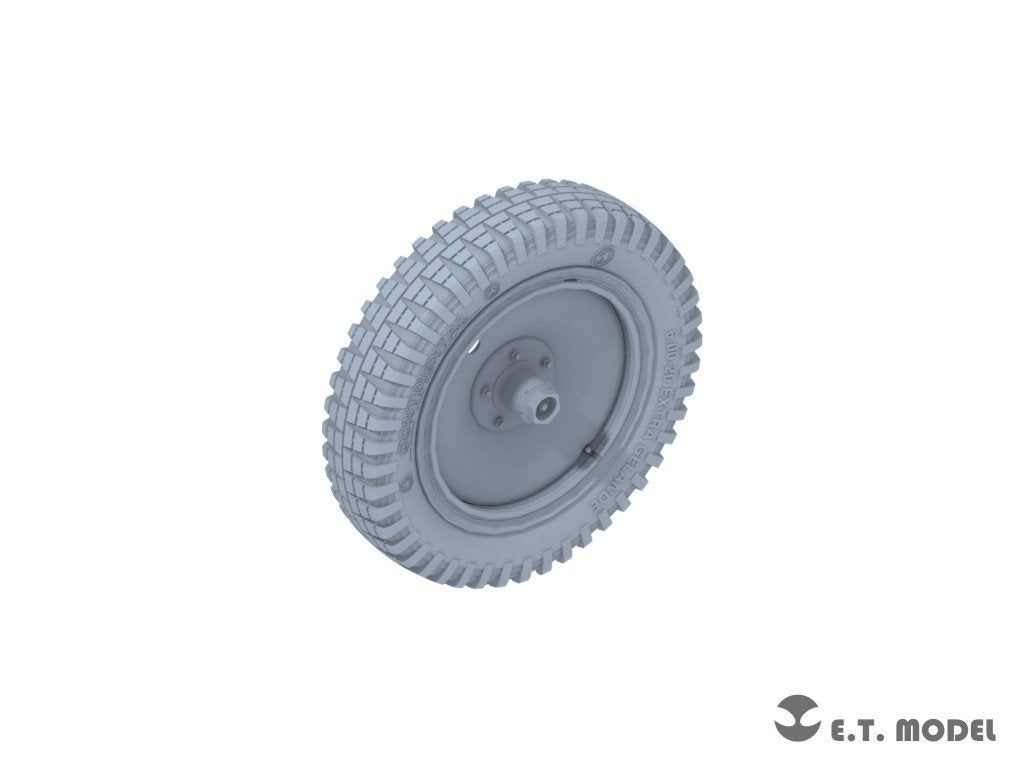 ET Model P35-124 Roues avant affaissées pour maquette Dragon au 1/35 des Sd.kfz.250/Sd.kfz.10 allemands de la Seconde Guerre mondiale  – image 2