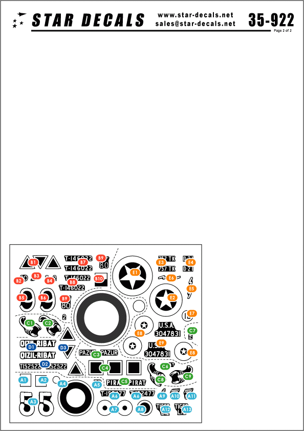 Star Decals 35-922 Blindés alliés à Cassino n° 1 1/35 – image 2