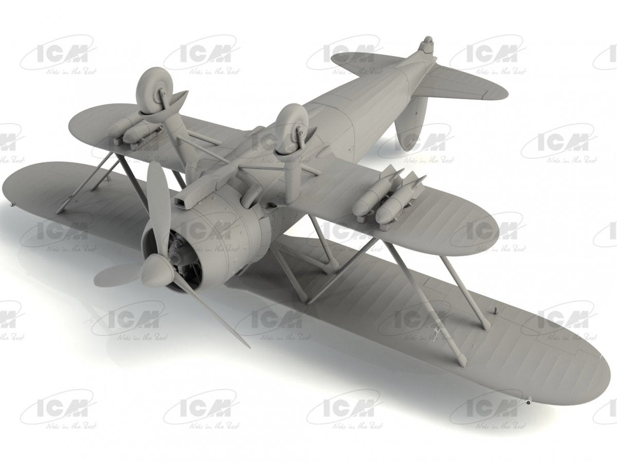 ICM 32025 CR. 42 Falco avec pilotes italiens en uniforme tropical 1/32 – immagine 7