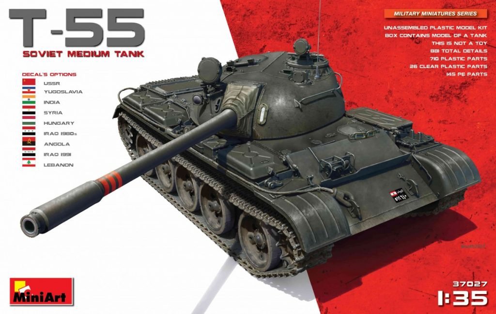 MiniArt 37027 T-55 CHAR MOYEN SOVIÉTIQUE 1/35