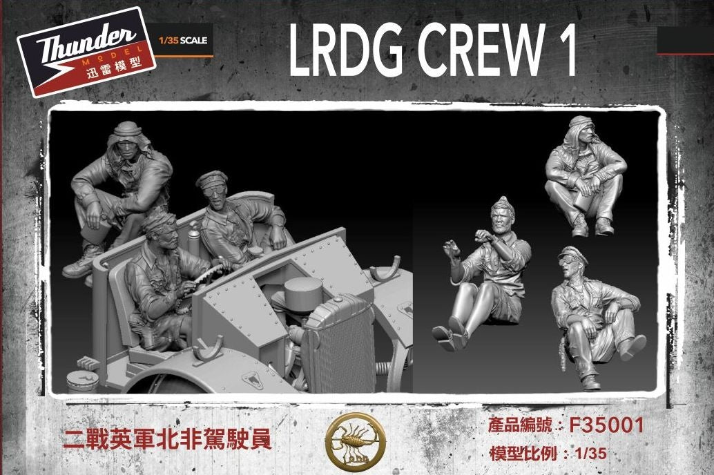 Maquette Thunder F35001 LRDG Équipage 1 1/35